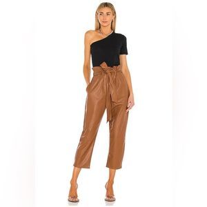 Commando Faux Leather Paper Bag Cropped Pants